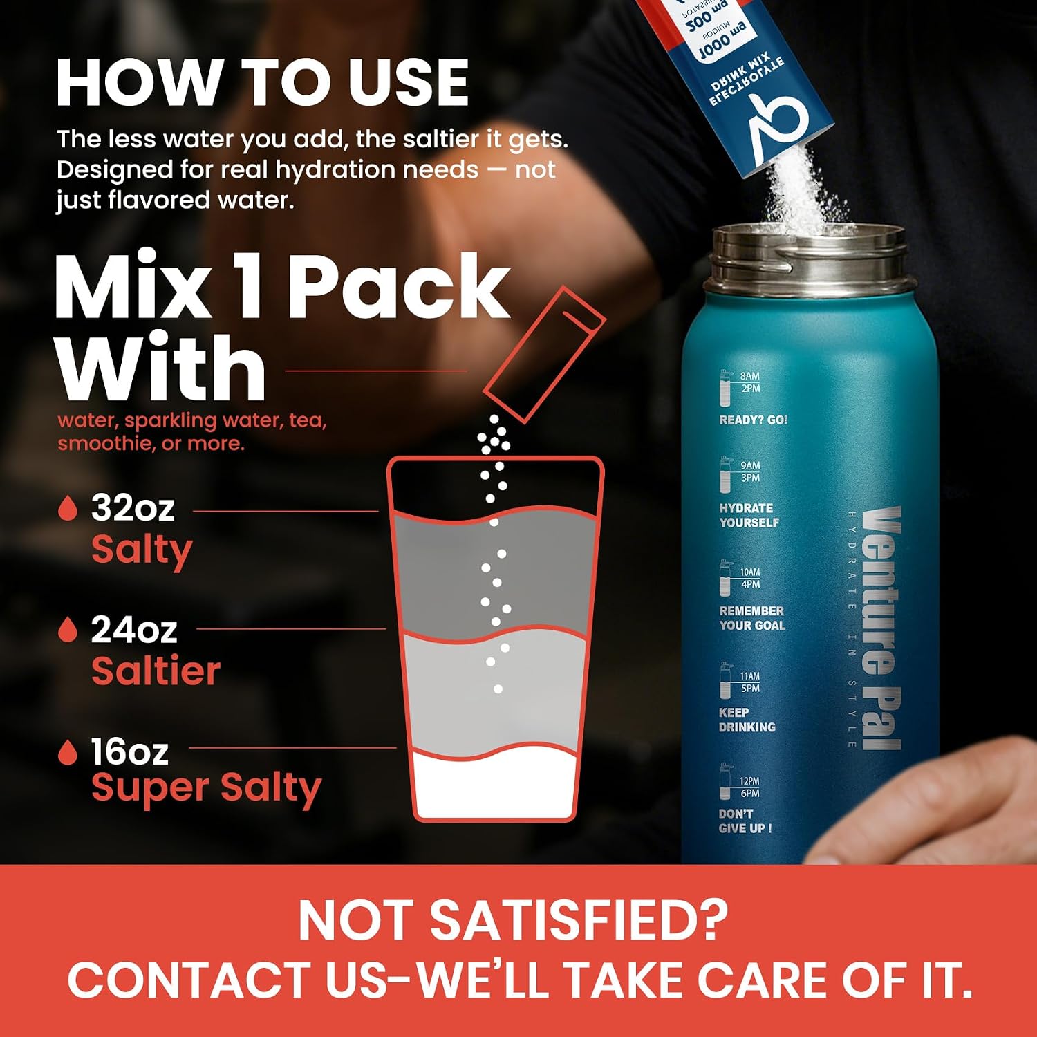 Thumbnail 5 de Venture Pal High Sodium Sugar-Free Electrolyte Powder, 30 Single-Serve Sticks