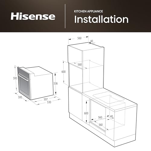 Thumbnail 9 de Hisense BI62020ABGUK Built-in 60L Electric Single Oven (Black)