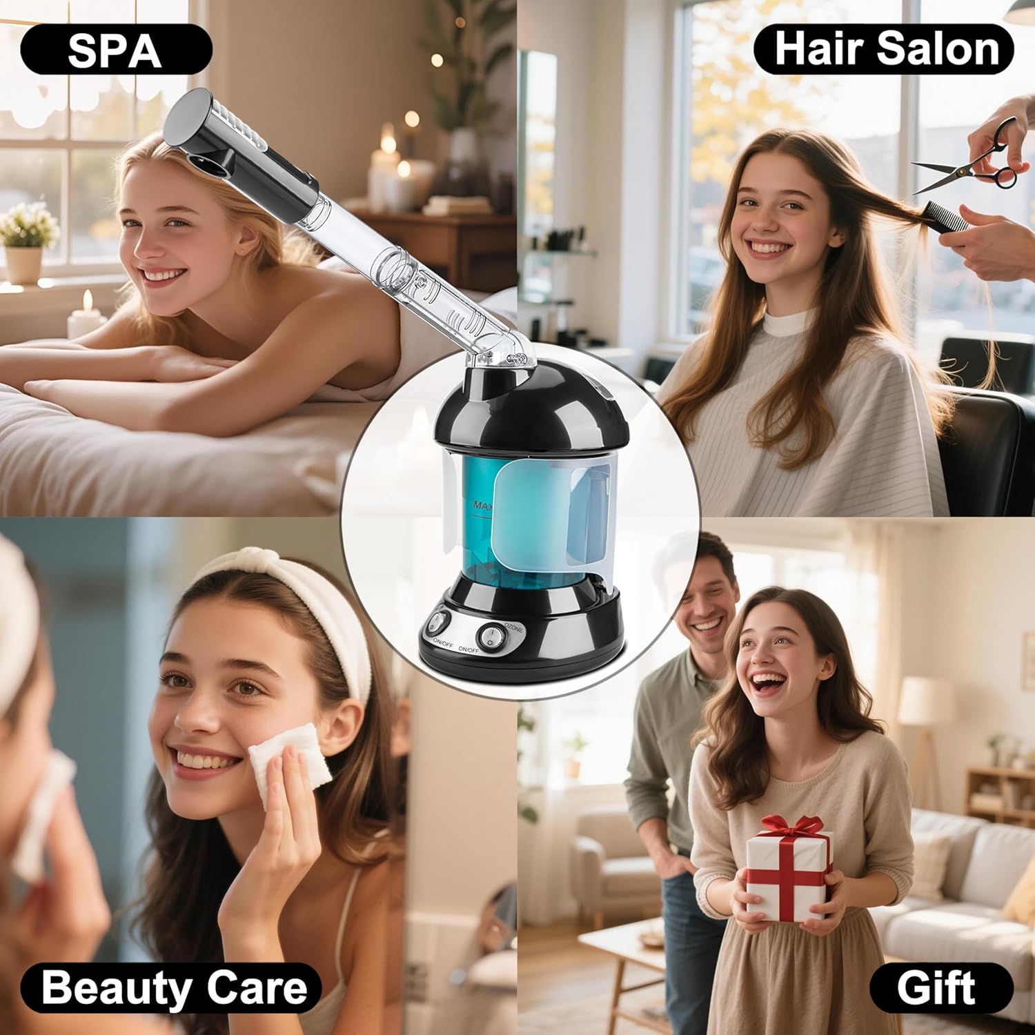 Thumbnail 5 de KINLITO 2-in-1 Hair and Face Steamer: All-in-One Deep Care for Hair and Skin