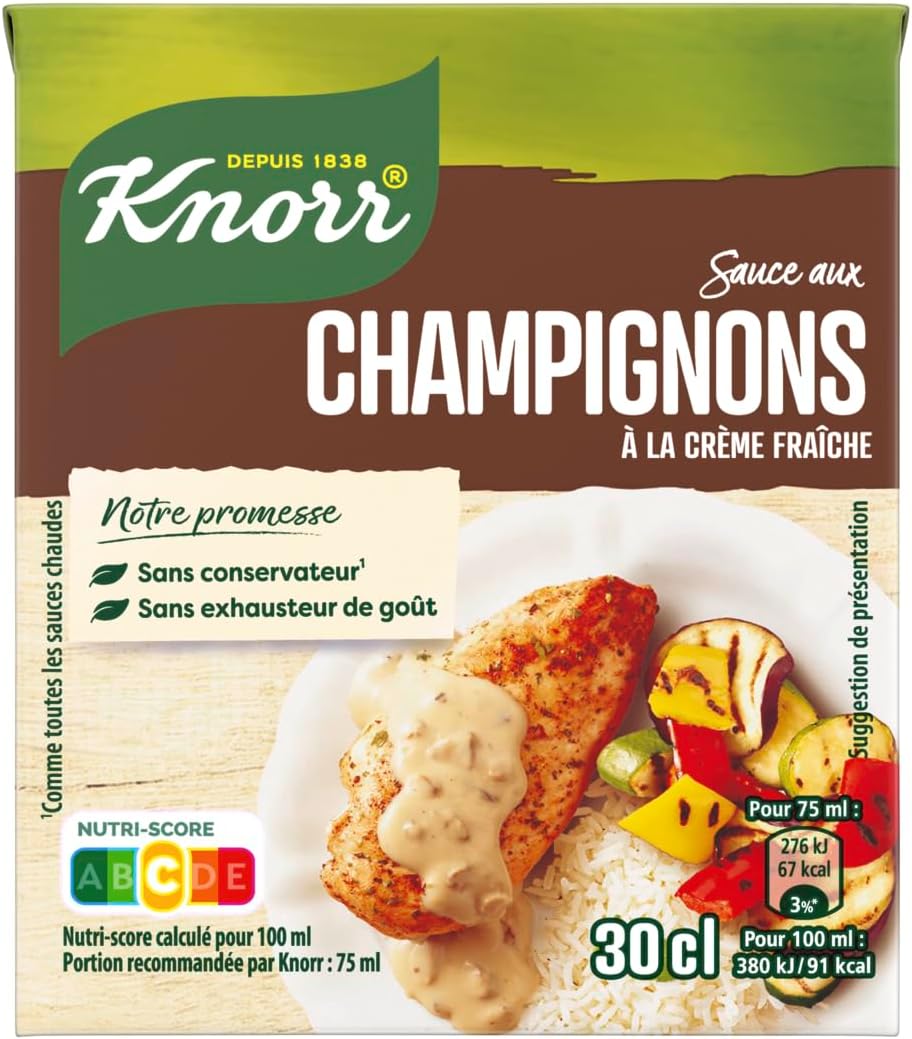Detalle 2 de Knorr Sauce Déshydratée Chasseur Aux Petits Champignons – Lot de 16 sachets 23 g