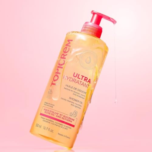 Detalle 2 de Topicrem Ultra-Hydratant, Huile de Douche 8H – Gel douche pour visages et corps, 500 ml