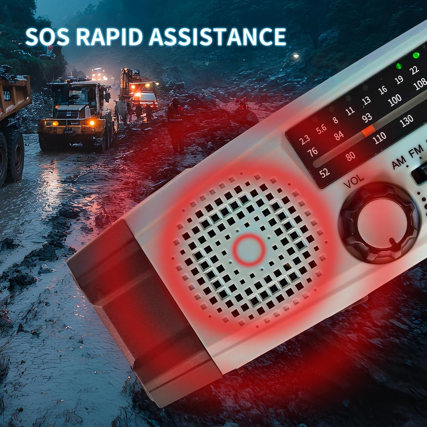 Thumbnail 6 de Radio Solar de Emergencia con Manivela 2000mAh