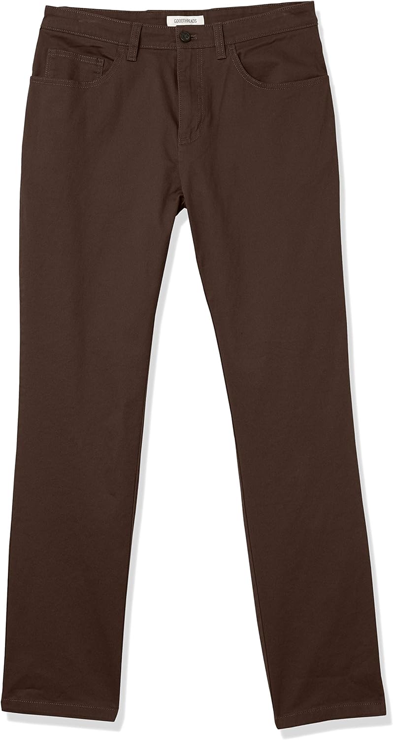 Thumbnail 3 de Amazon Essentials Men’s Athletic-Fit 5-Pocket Comfort Stretch Chino Trousers (Previously Goodthreads) – Brown, 35W / 36L