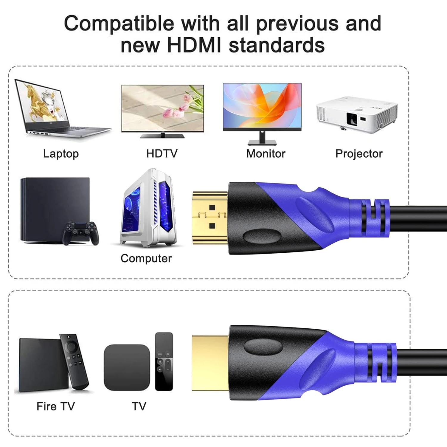 Thumbnail 2 de Rommisie 4K/60HZ HDMI Kabel 20m