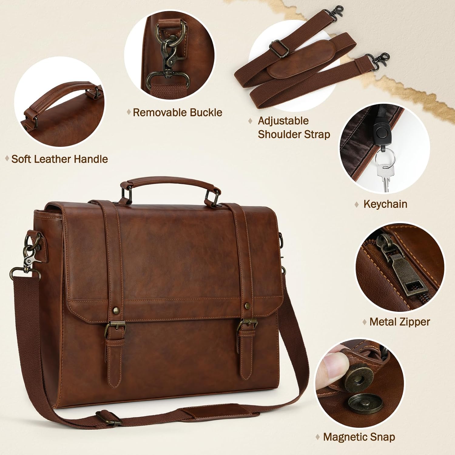 Detalle 2 de IGOLUMON Bolso bandolera 15,6" impermeable