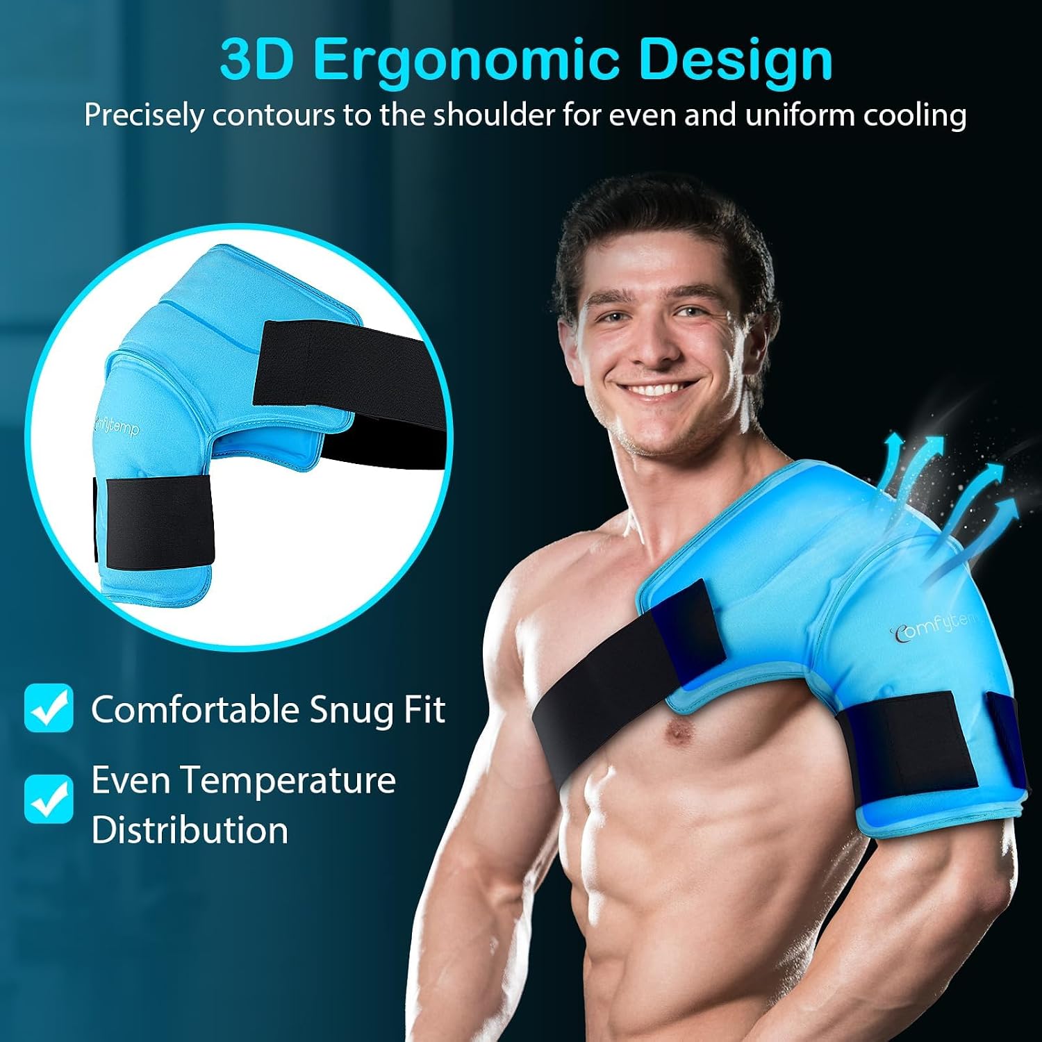 Thumbnail 2 de Comfytemp 3D Contoured Shoulder Ice Pack Wrap