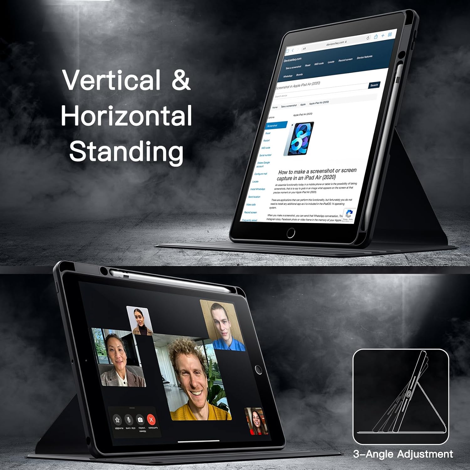 Thumbnail 6 de JETech iPad 9/8/7 Rotating Case