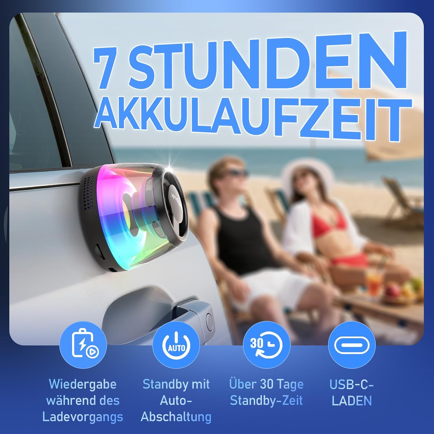 Thumbnail 5 de heetipuk Magnetischer Bluetooth Lautsprecher 5W