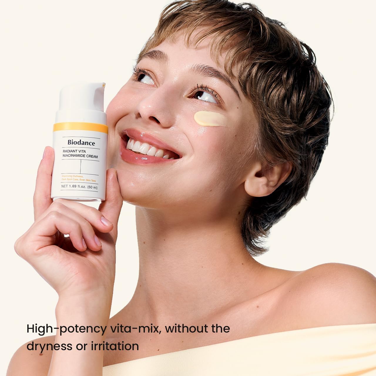 Detalle de BIODANCE Radiant Vita Niacinamide Cream – Crème éclaircissante et hydratante pour le visage (50 ml)