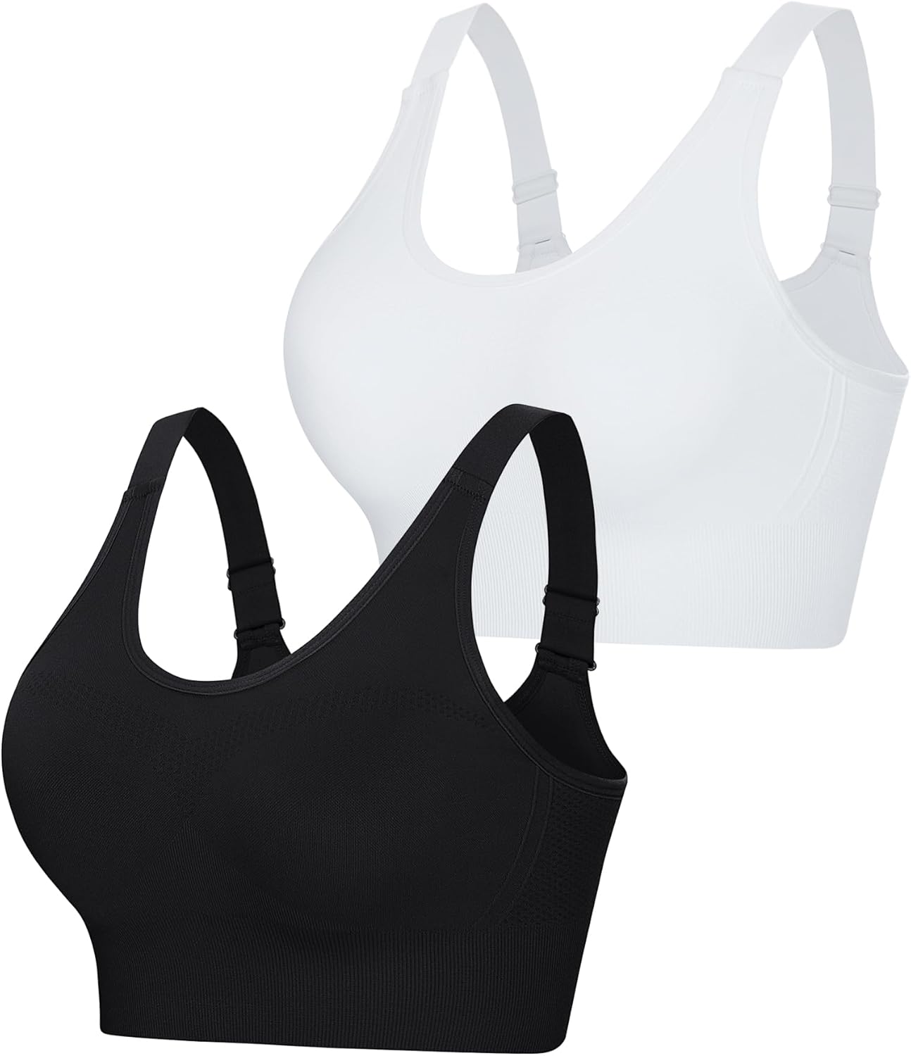 Thumbnail 6 de Leversic women’s high impact wirefree sports bra with adjustable straps and removable padding