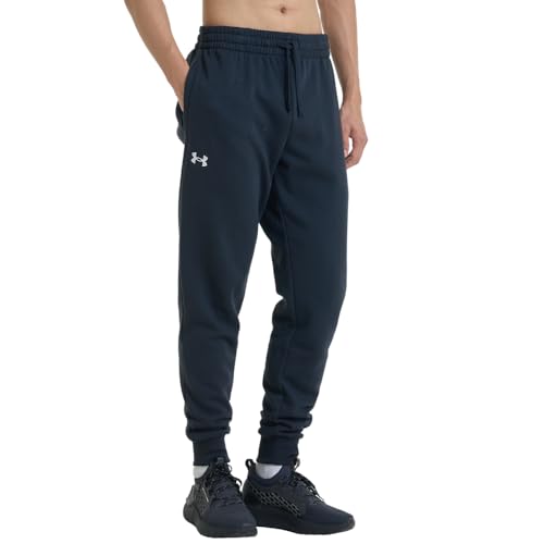Thumbnail 11 de Under Armour Rival Fleece Joggers para hombre – Negro/Blanco, talla LG