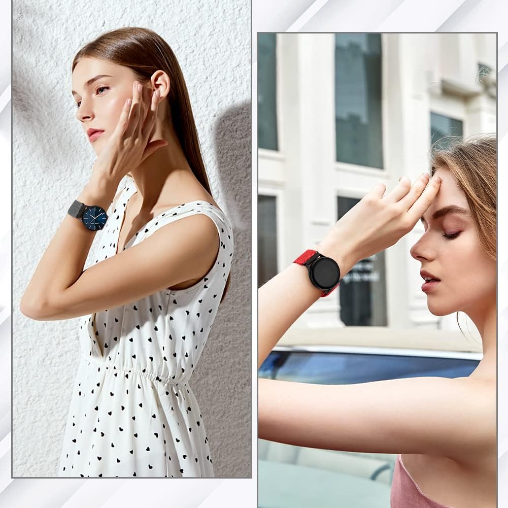 Thumbnail 6 de TumpCez Elastische Uhrenarmbänder (Nylon, Schnellverschluss) für 16–24 mm – verstellbar und atmungsaktiv