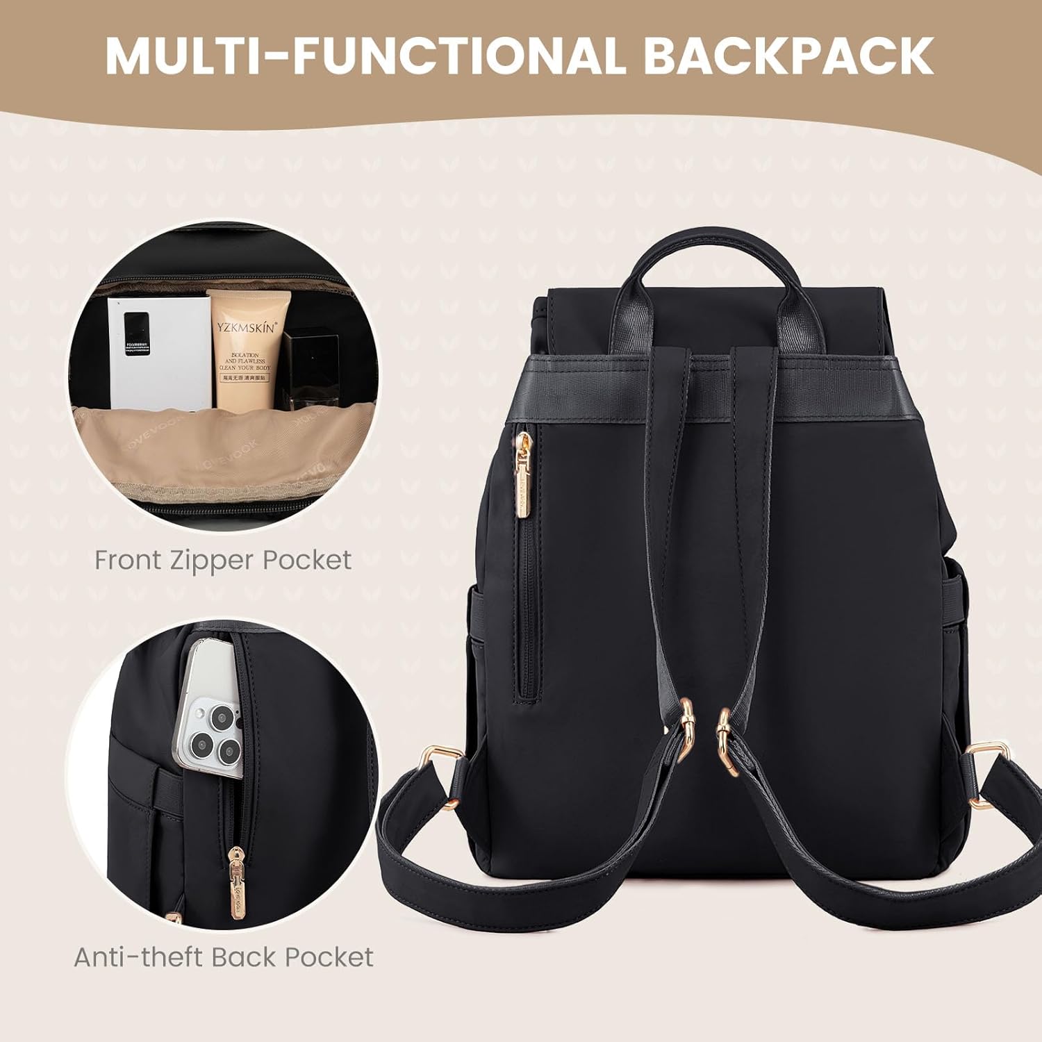 Thumbnail 4 de LOVEVOOK Backpack Small rucksack 33x28cm
