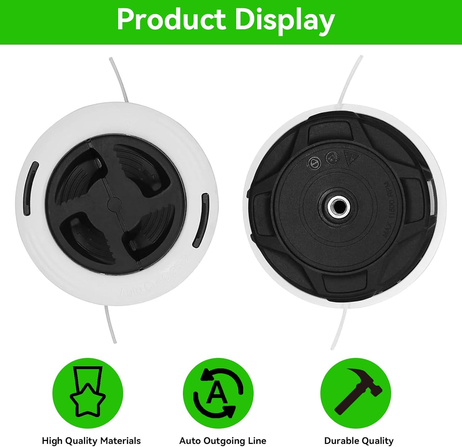 Detalle 2 de LZEXIN Trimmer Head for Stihl Autocut C26-2 compatible models (2-pack) – bump feed strimmer spool