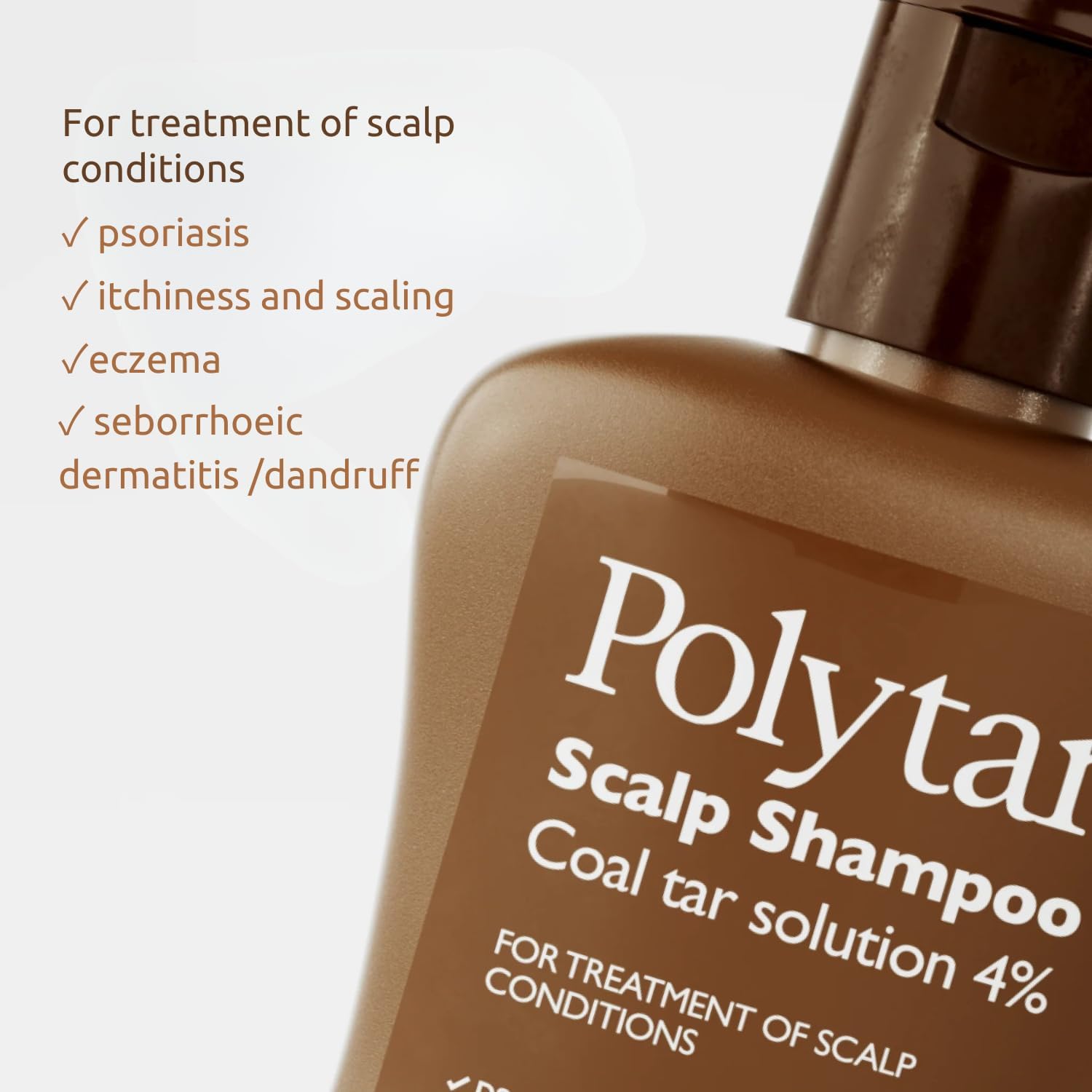 Detalle de Polytar Scalp Shampoo for Scalp Conditions with Coal Tar Formula (150ml)