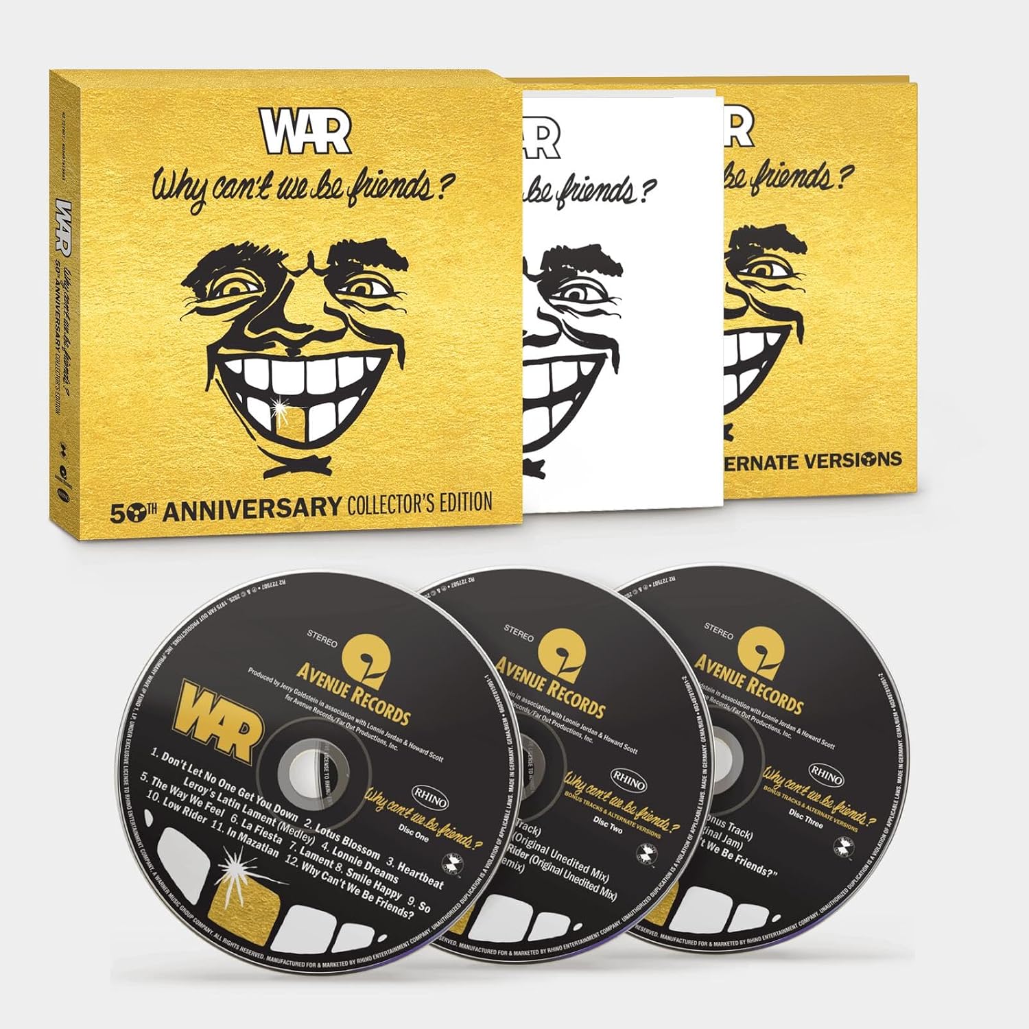 Detalle de WAR 0603497815951 Why Can't We Be Friends? 50th Anniversary 3-Disc Audio CD