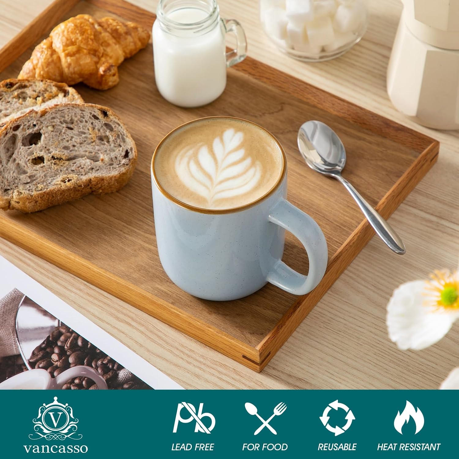 Thumbnail 2 de Vancasso Kaffeetassen Set 6er Reno 480 ml
