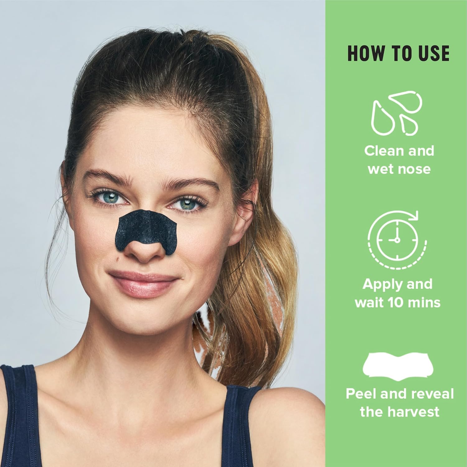 Detalle de Bioré Men’s Charcoal Deep Cleansing Pore Strips, 18 Count