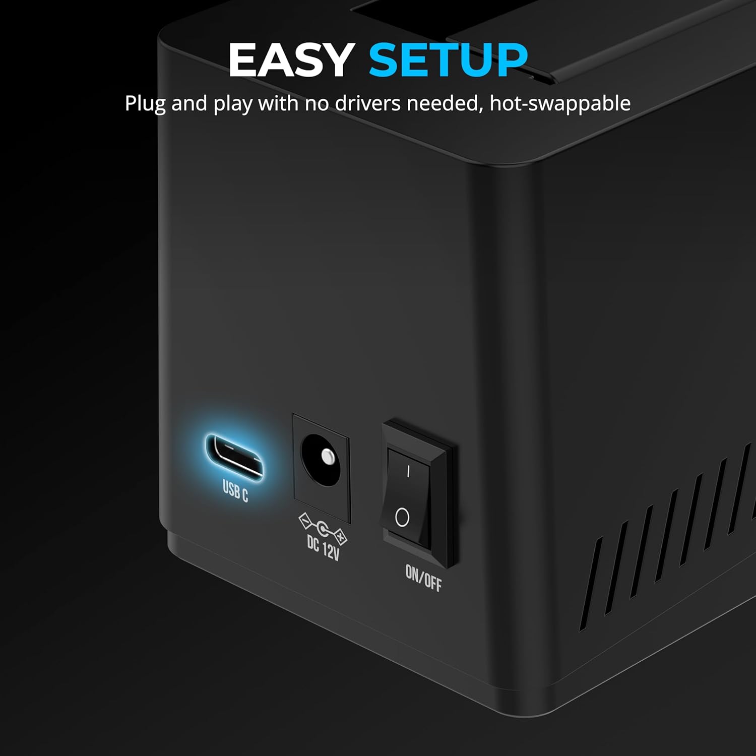 Thumbnail 3 de SABRENT USB-C 2.5/3.5 inch SATA Docking Station DS-UC1B