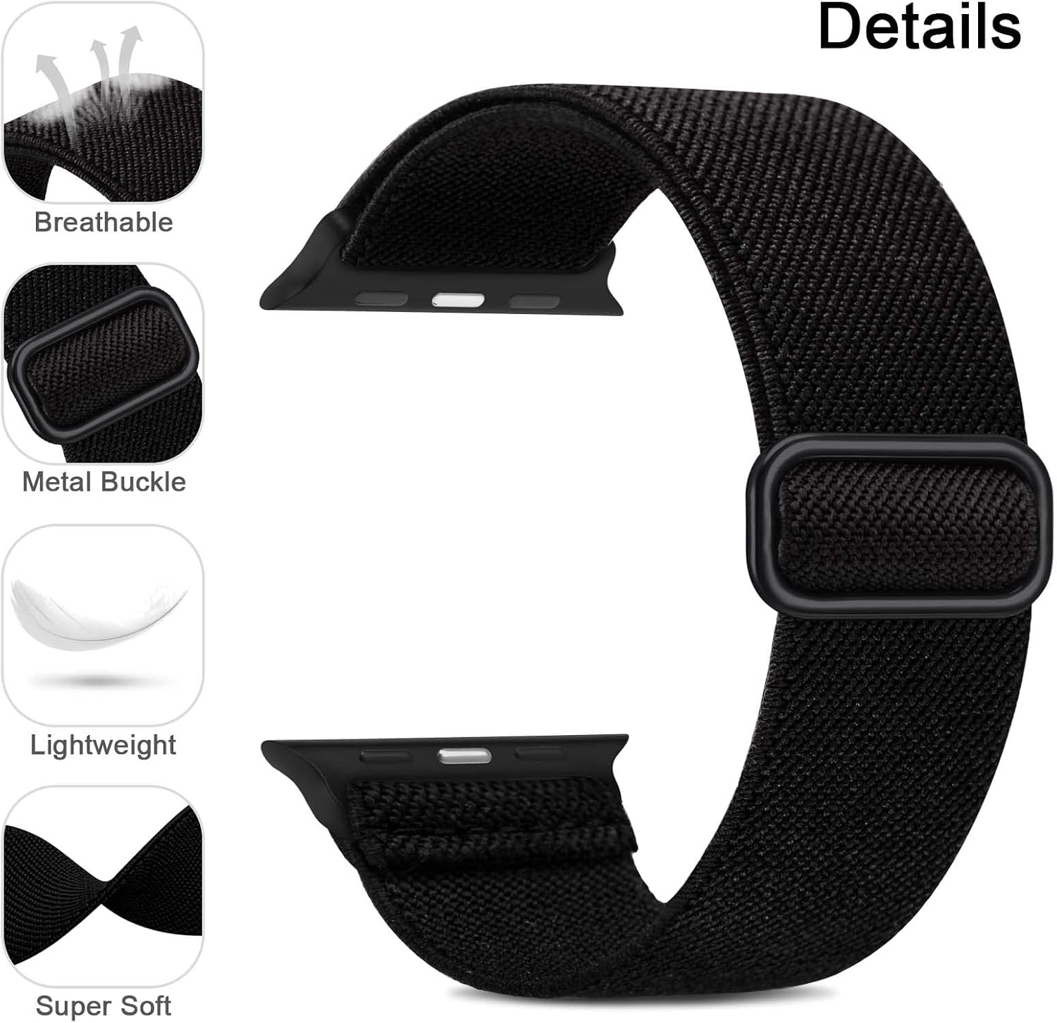 Detalle de Higgs Stretchy Nylon Strap 6 pack