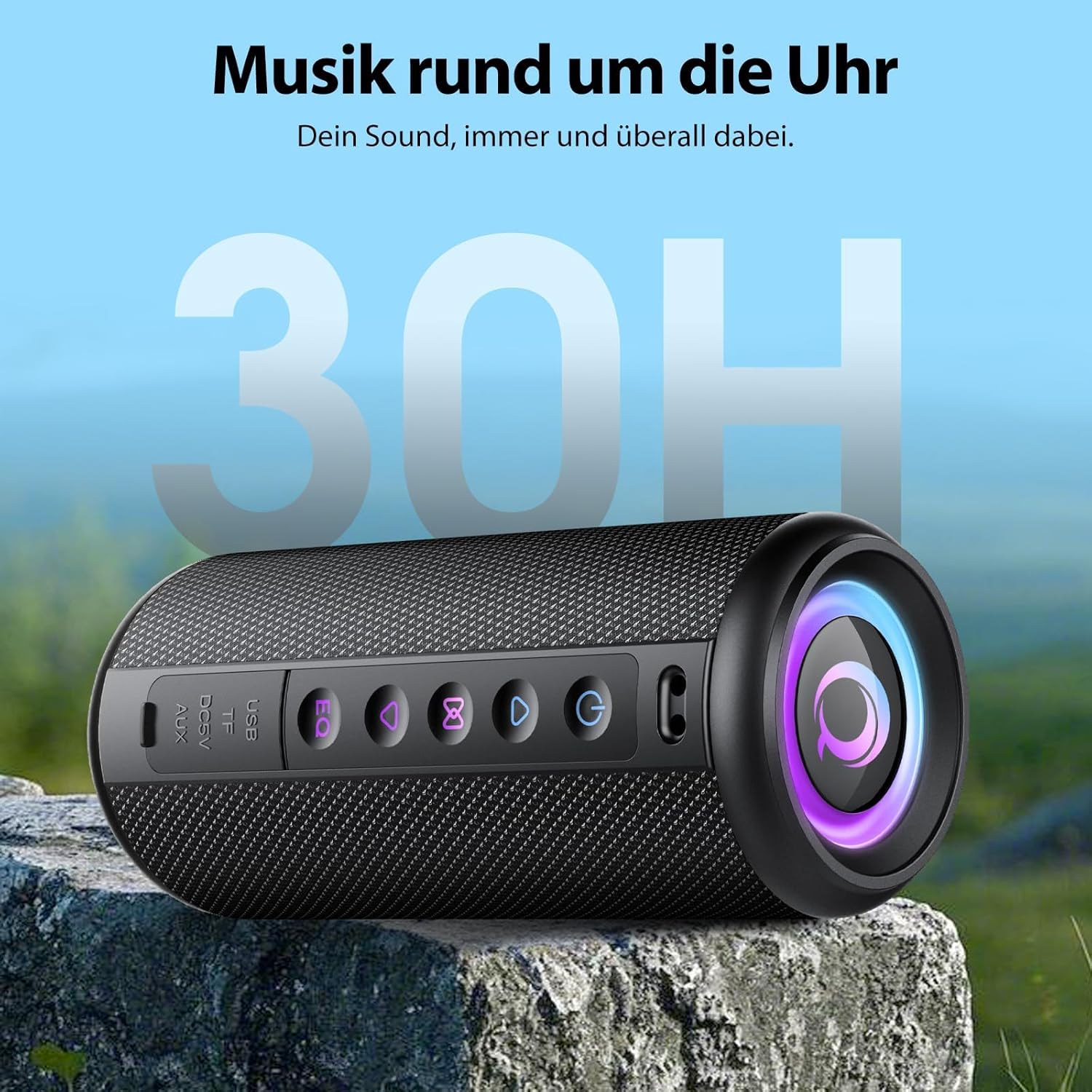 Thumbnail 4 de Bluetooth Lautsprecher 2026 Musikbox – IPX7, 360° Klang, 30h Akku, RGB Beleuchtung