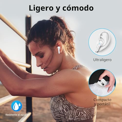 Detalle de Auriculares Inalámbricos Bluetooth 5.4 HiFi Estéreo con ENC de Drsaec (modelo J55)