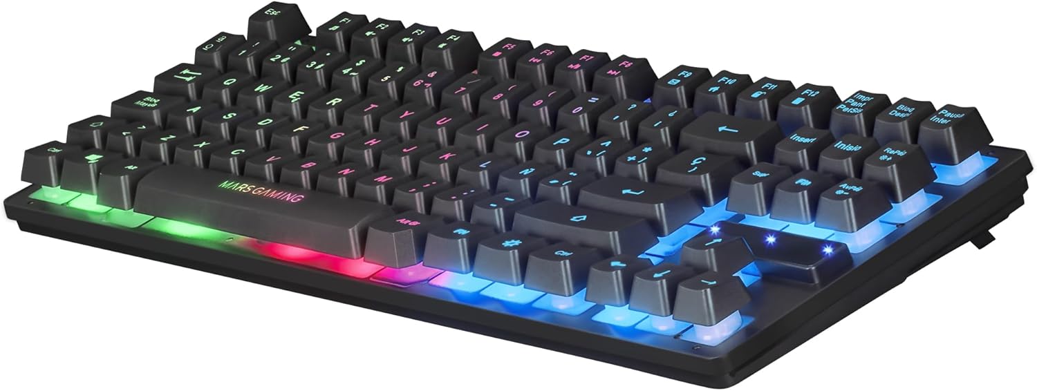 Detalle 2 de Mars Gaming MCPTKLES: Combo Tastiera & Mouse RGB, 3200 DPI, Design TKL, Compatibile Multiplatform