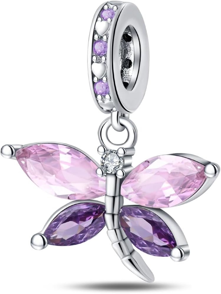 Detalle de KUNVONIC Charm Anhänger Damen aus 925 Sterling Silber für Armband & Halskette (kompatibel zu europäischen Charms) – Modell Z2