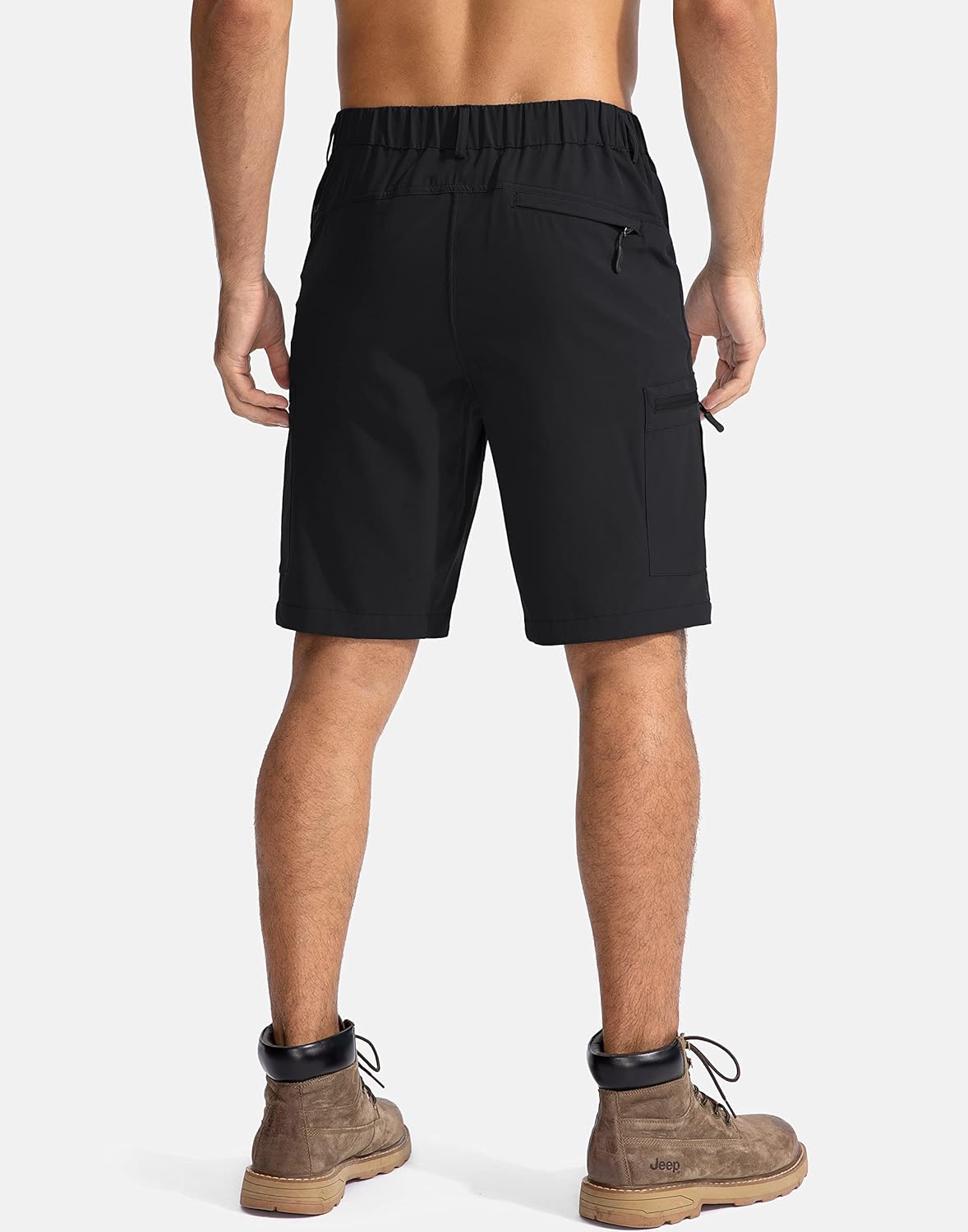 Thumbnail 3 de Pudolla Men's Hiking Cargo Shorts 9/7/11 Inch: Lightweight, 5-Zipper Pocket Comfort for Outdoor Adventures