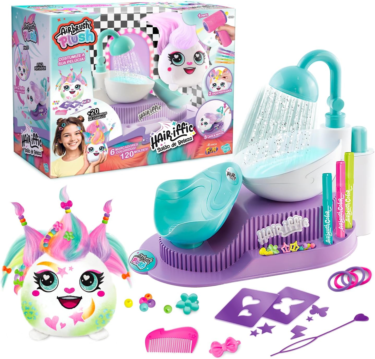 Detalle de Canal Toys Airbrush Plush Hair'iffic Salon