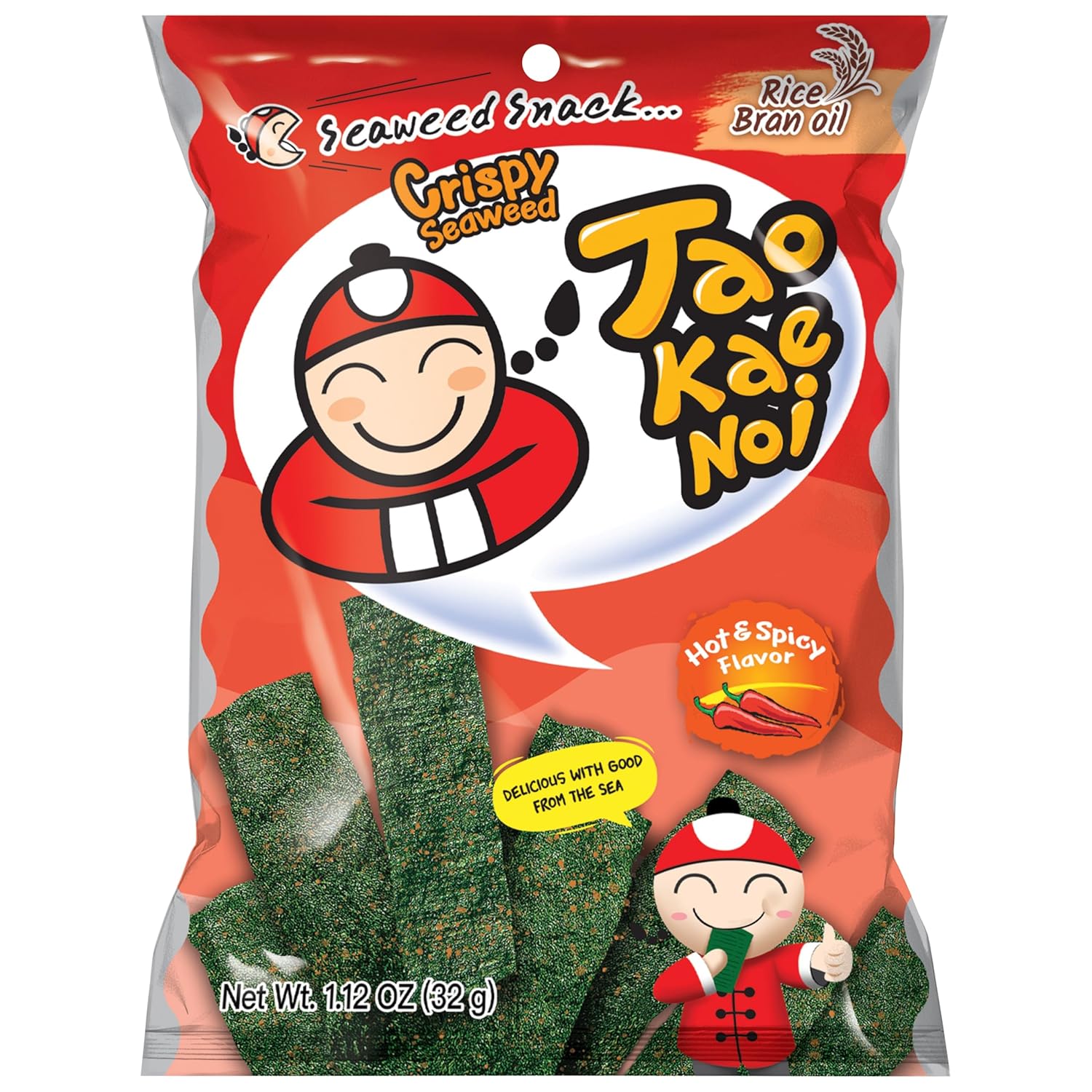 Thumbnail 6 de Tao Kae Noi Crispy Seaweed Snack Original – Knuspriger Algensnack, 32 g
