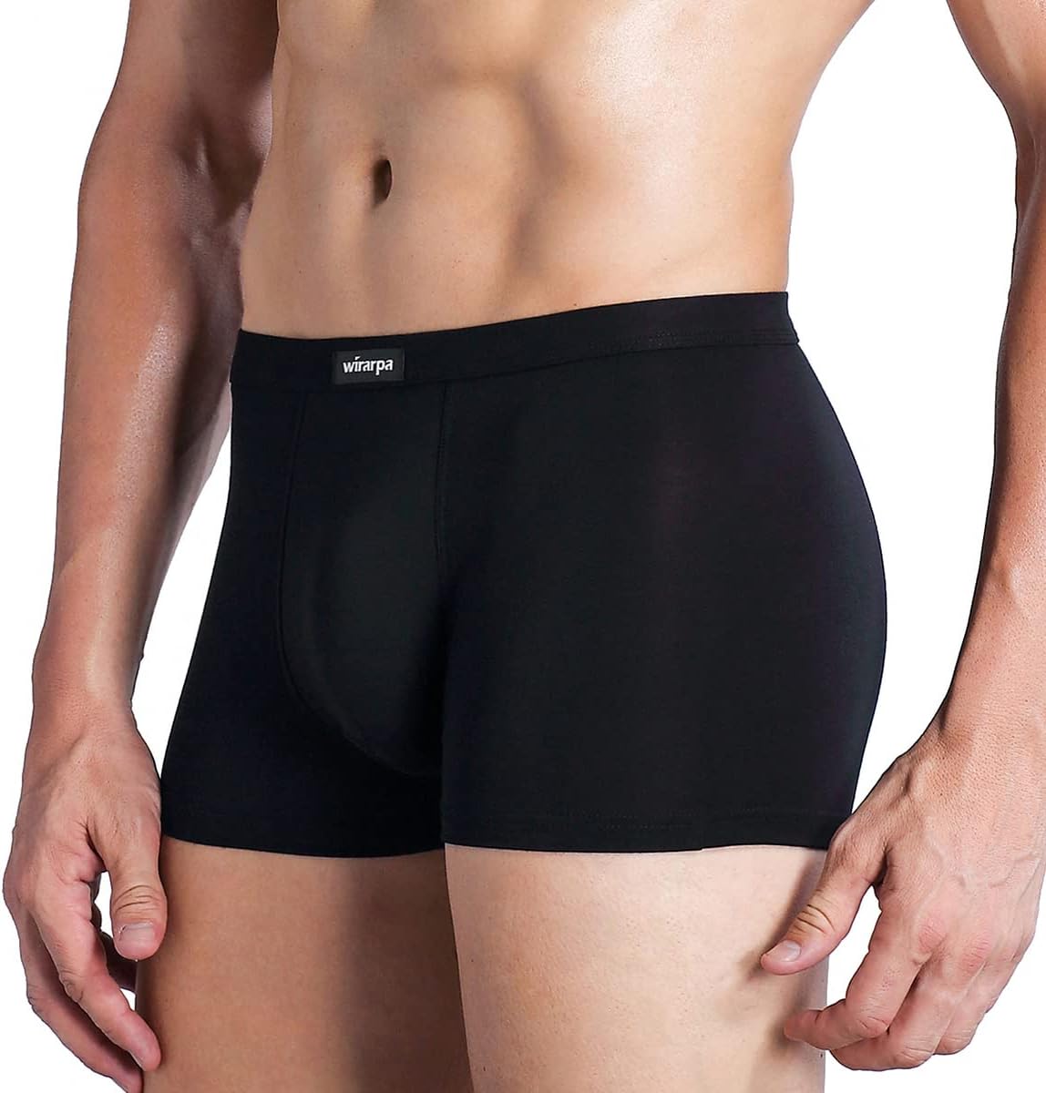 Detalle de Wirarpa MEN-BOXERS-01 Modal Viscose Boxer Briefs with Covered Waistband