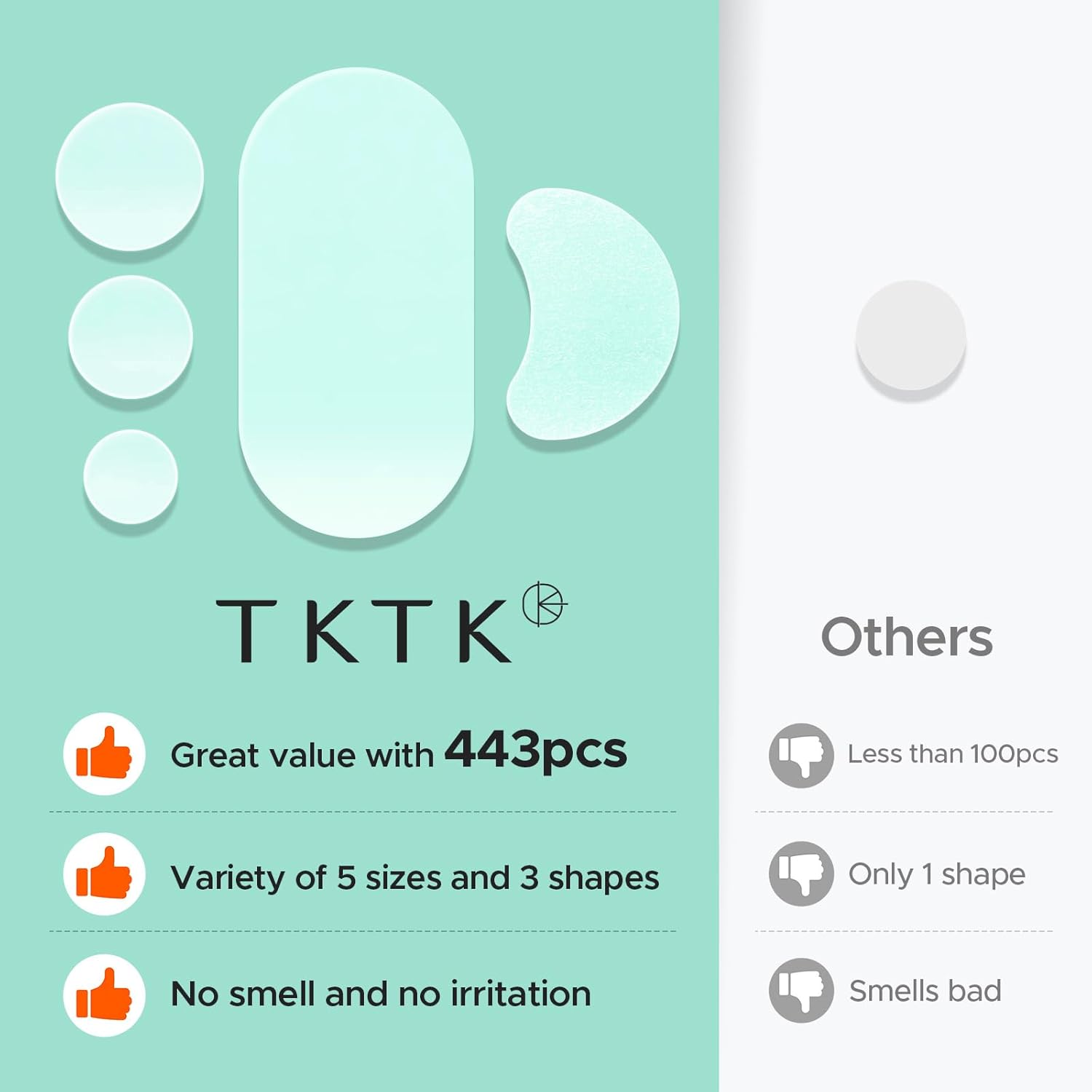 Thumbnail 6 de TKTK 443 Count Hydrocolloid Acne Patches for Face 🩹