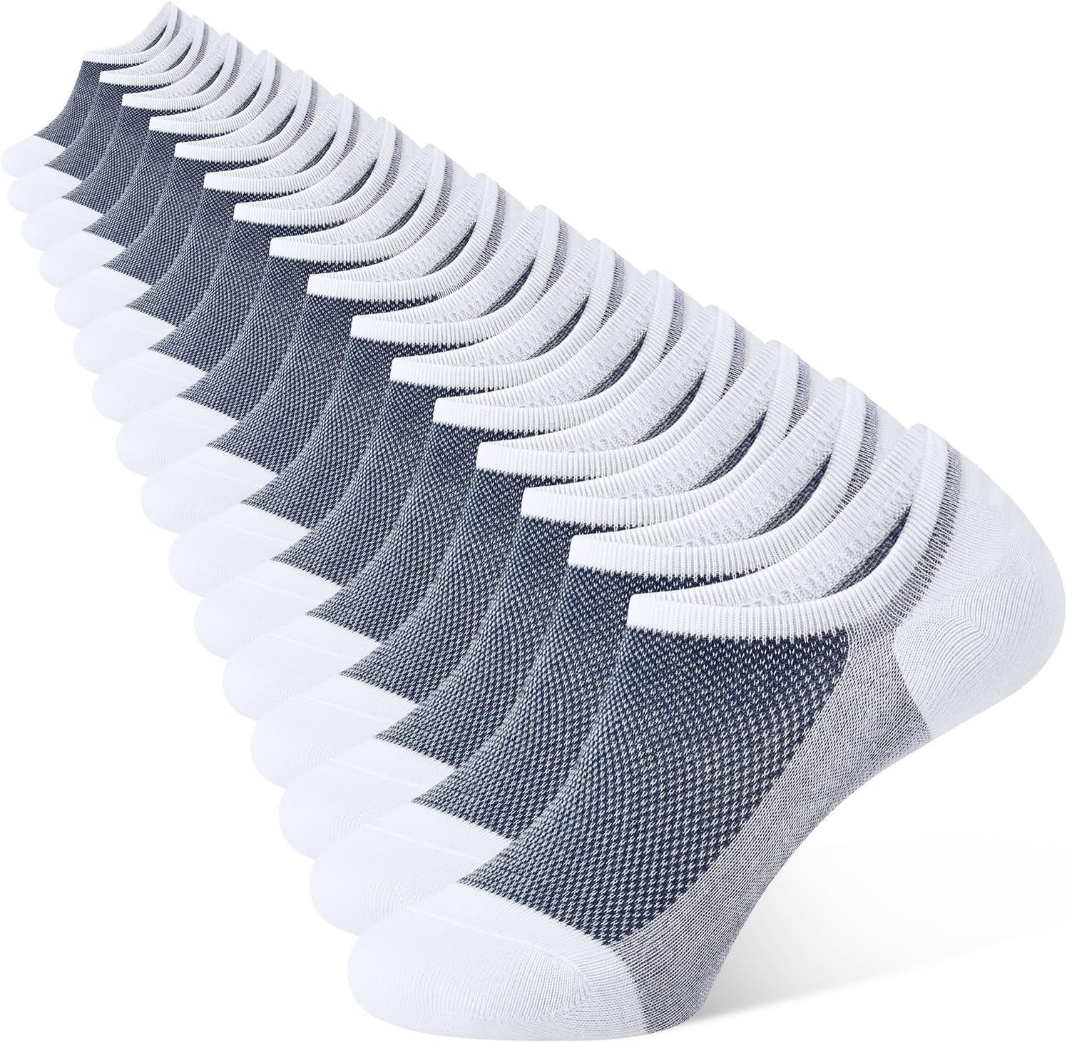 Detalle de CLOSEMATE 8 Pairs No Show Socks for Men – Invisible, Breathable Trainer Socks