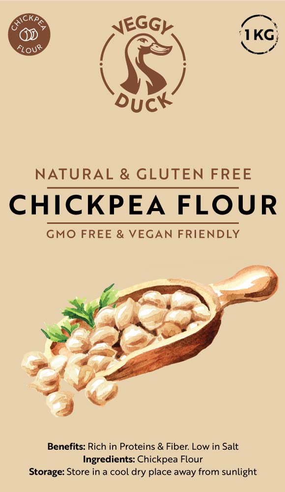 Thumbnail 2 de Veggy Duck Kichererbsenmehl (1 kg) – Glutenfrei, GVO-frei, vegan – Made in Italy