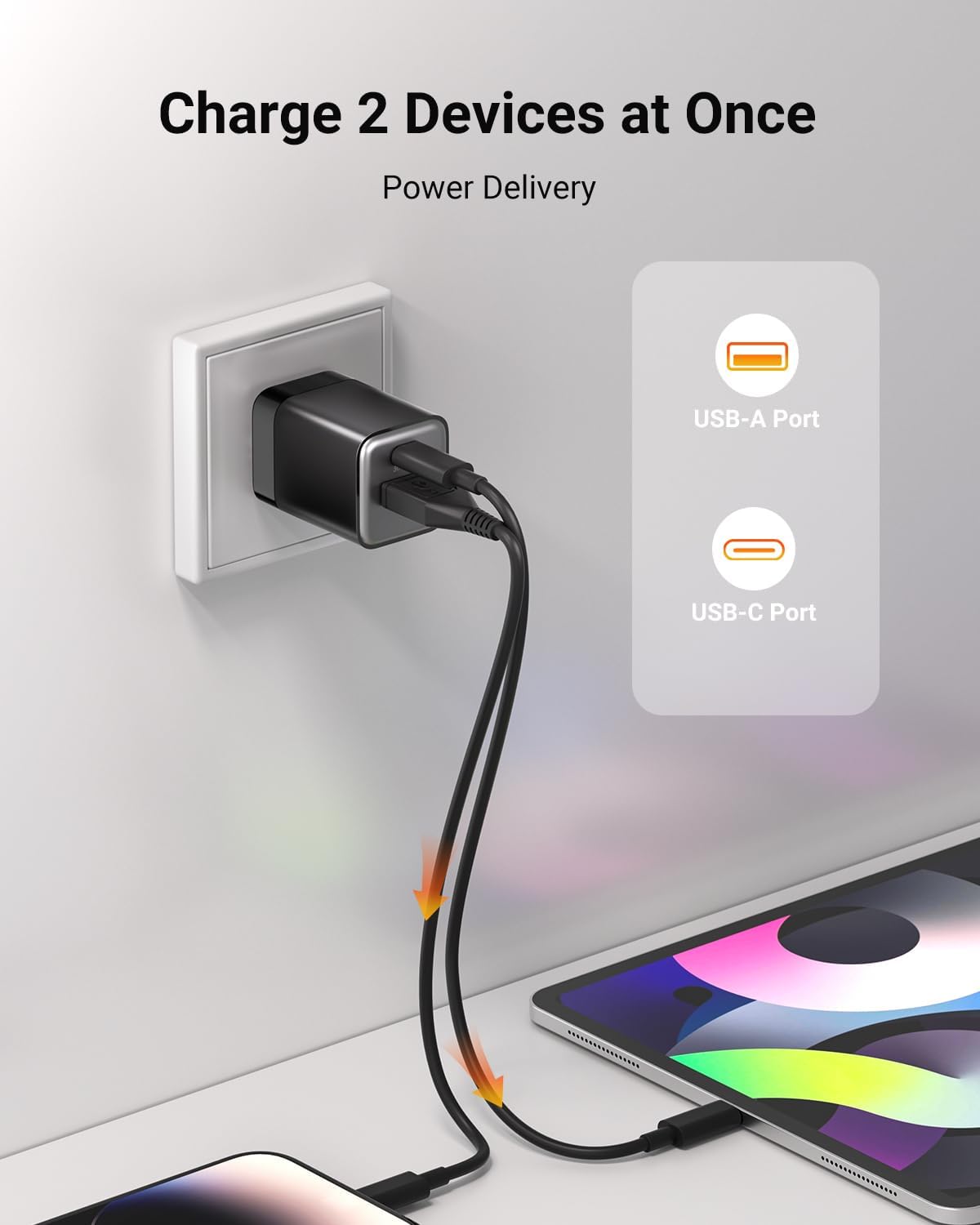 Detalle de wegear 30W Dual-Port GaN Fast Charger