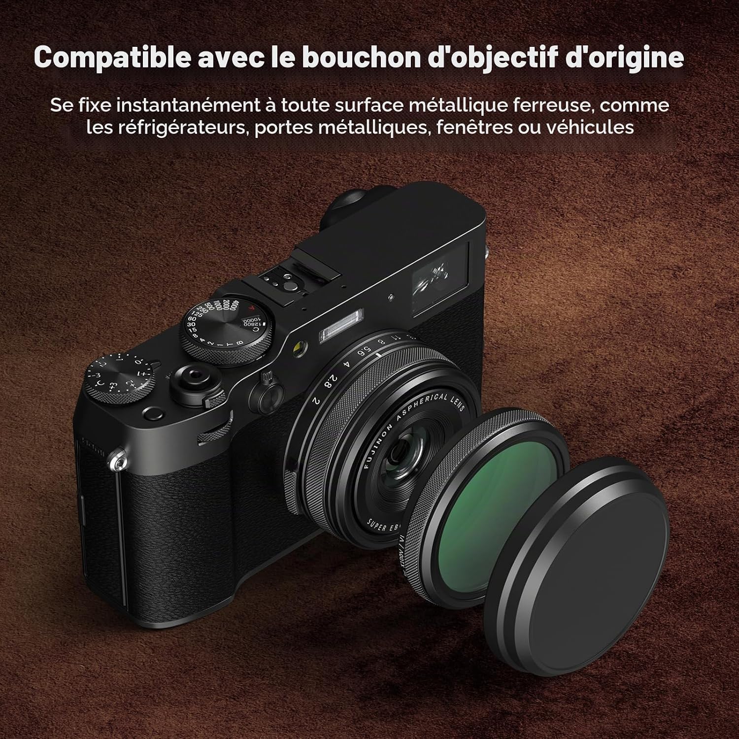 Detalle 2 de SmallRig 5852 Filtre UV pour Fujifilm X100VI / X100V (noir) – verre optique, transmission 99%