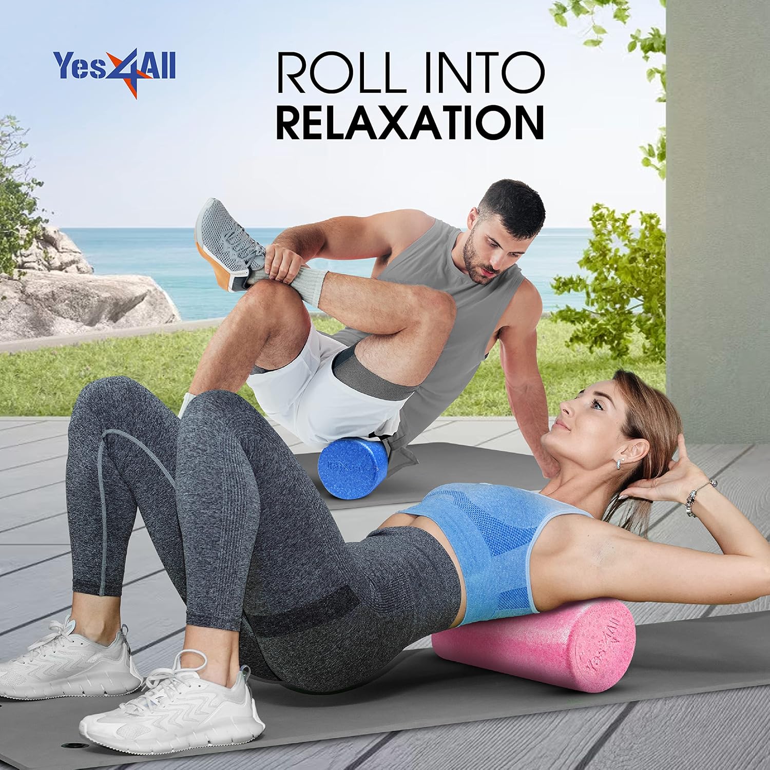 Thumbnail 6 de Yes4All GPB4 High-Density EPP Foam Roller, 12-Inch, Firm Black