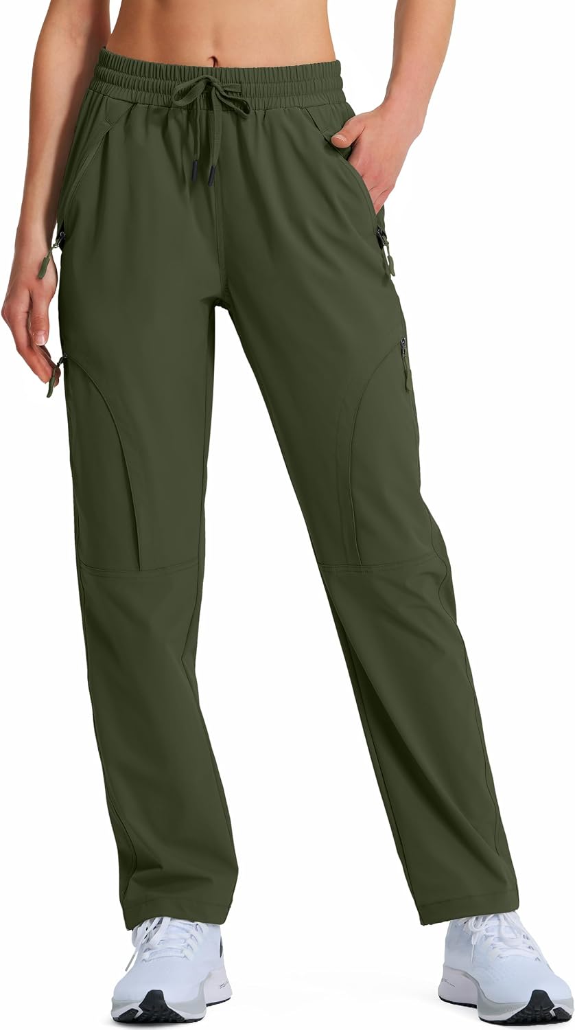 Detalle 2 de Hugut Women's Hiking Cargo Pants with UPF 50+ and Quick-Dry Stretch Fabric