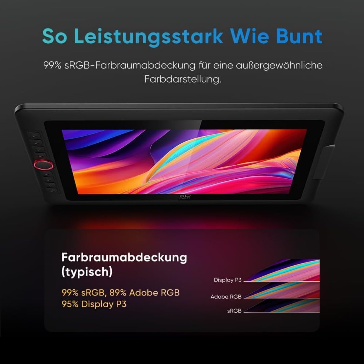 Thumbnail 2 de XPPen Artist 13.3 Pro V2 Grafikdisplay (13,3 Zoll) mit 16K Stift – 99% sRGB