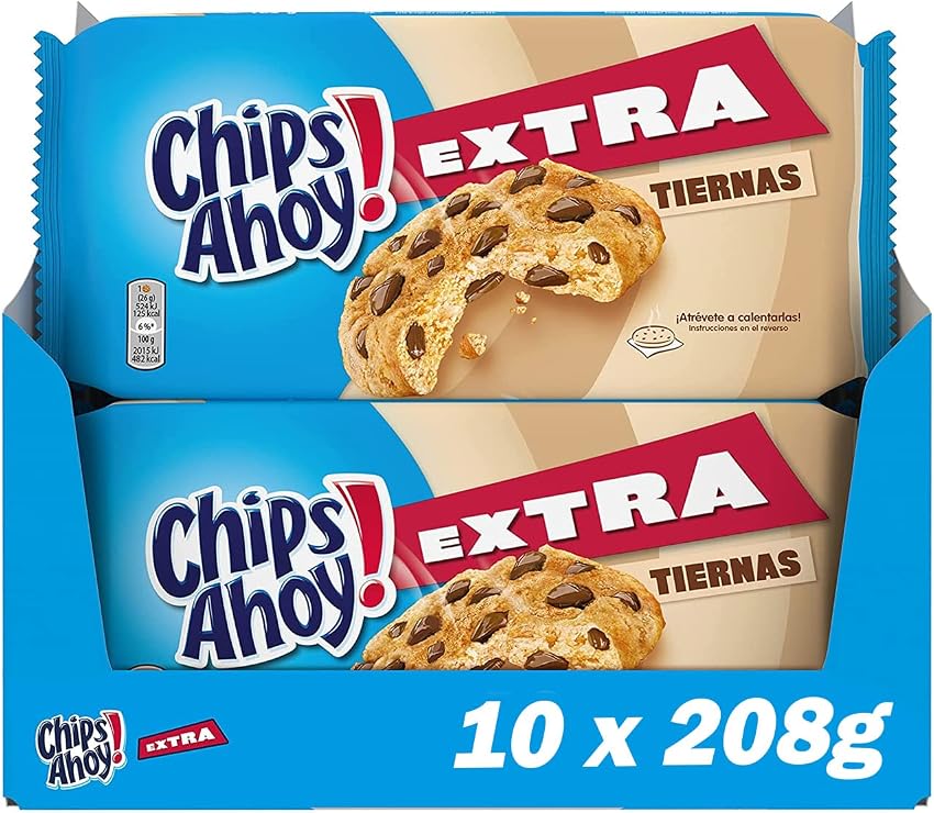 Detalle de Chips Ahoy Galletas Cookies Extra Tiernas 208 g 🍪