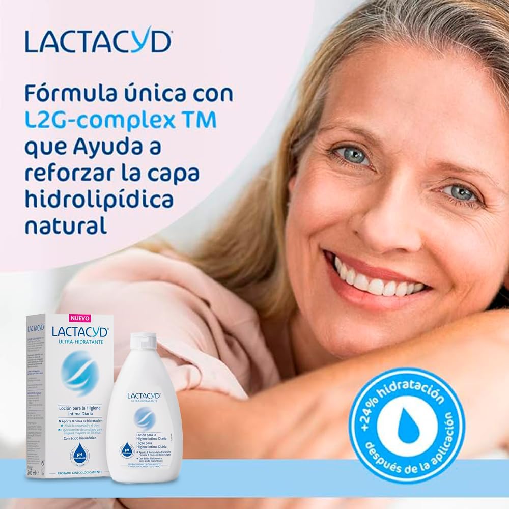 Detalle de Lactacid Hygiene Intima Hydratante, 200 ml – milde Reinigung mit L-Milchsäure