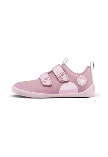 Detalle de Affenzahn Barfußschuh Baumwolle Lucky – Pink, Vegan, Klettverschluss, Größe 21–32