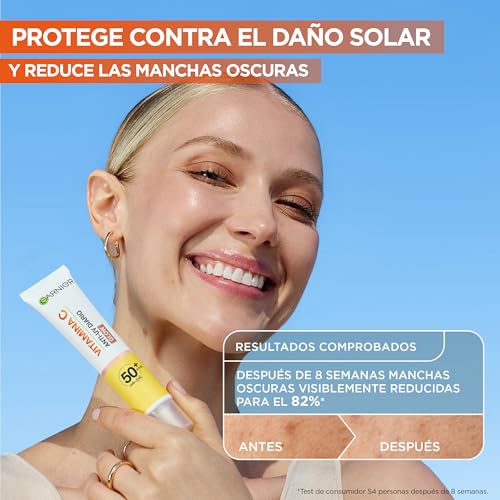 Detalle de Garnier Vitamina C Fluido Antimanchas Anti-UV Diario FPS50+