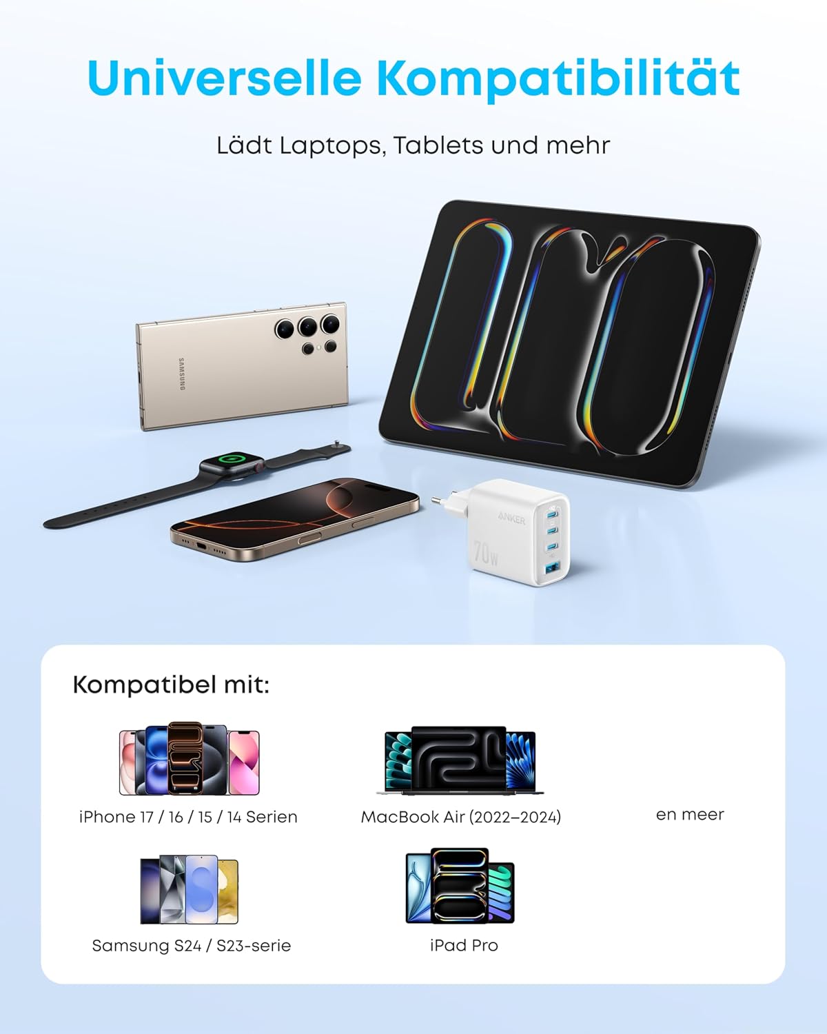 Thumbnail 6 de Anker Zolo 70W USB C Ladegerät 70W