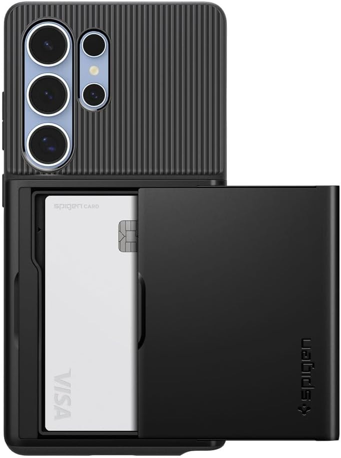 Thumbnail 3 de Spigen Slim Armor CS pour Samsung Galaxy S25 Ultra – Coque portefeuille noire