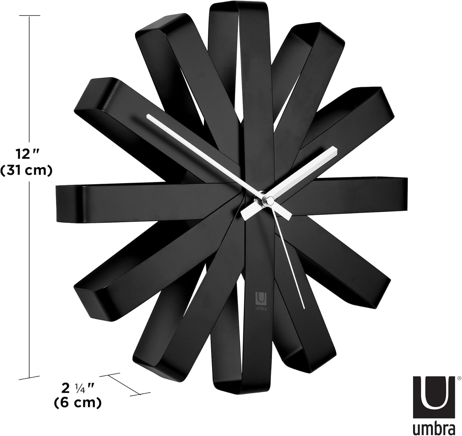 Thumbnail 2 de Umbra Ribbon Wall Clock 31 cm Wanduhr