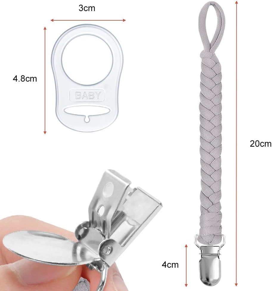 Thumbnail 1 de Aolso Catenella Portaciuccio – Set 4 Catenelle con Anello Adattatore in Silicone per Ciucci e Giocattoli