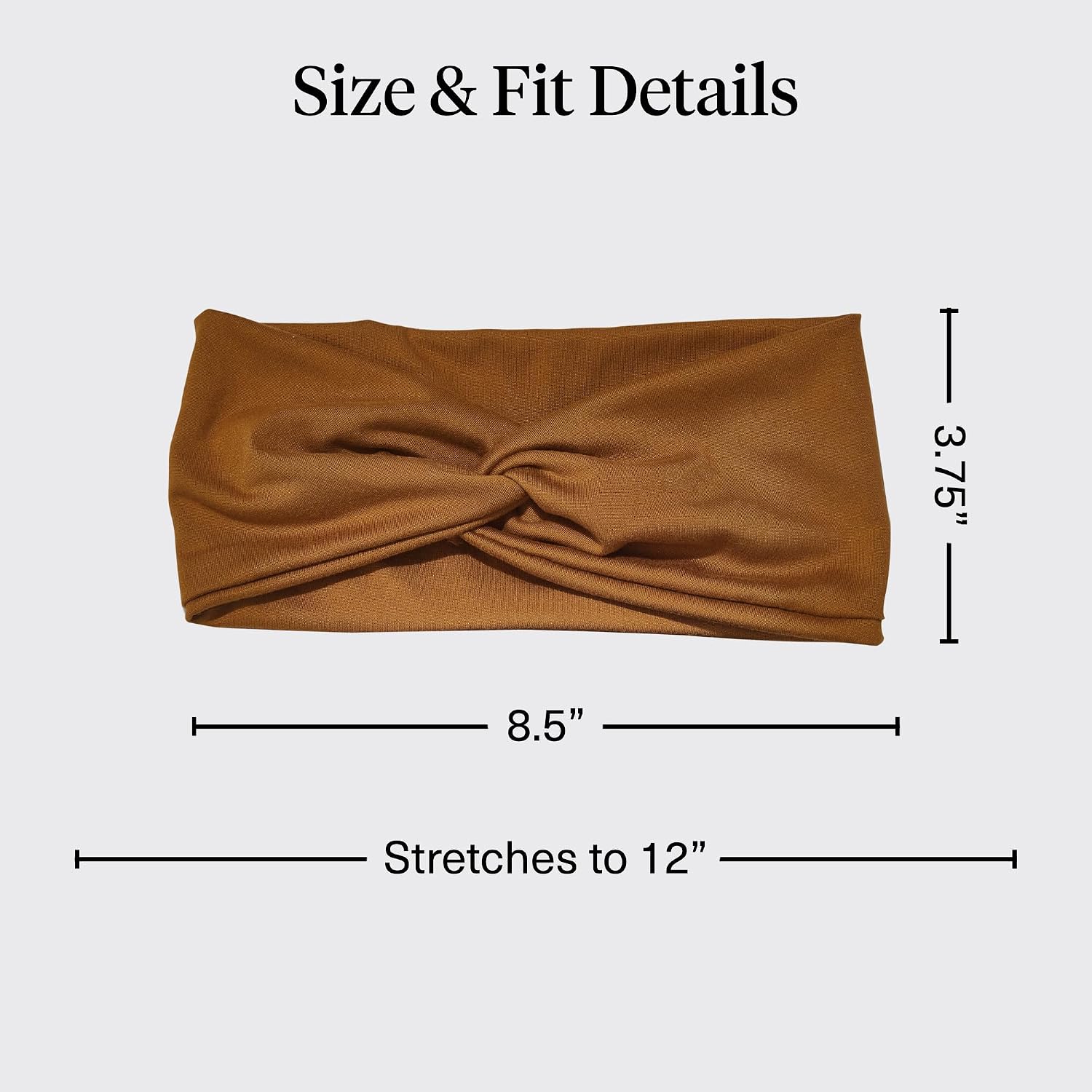Detalle 2 de Kitsch wide headbands, black and camel