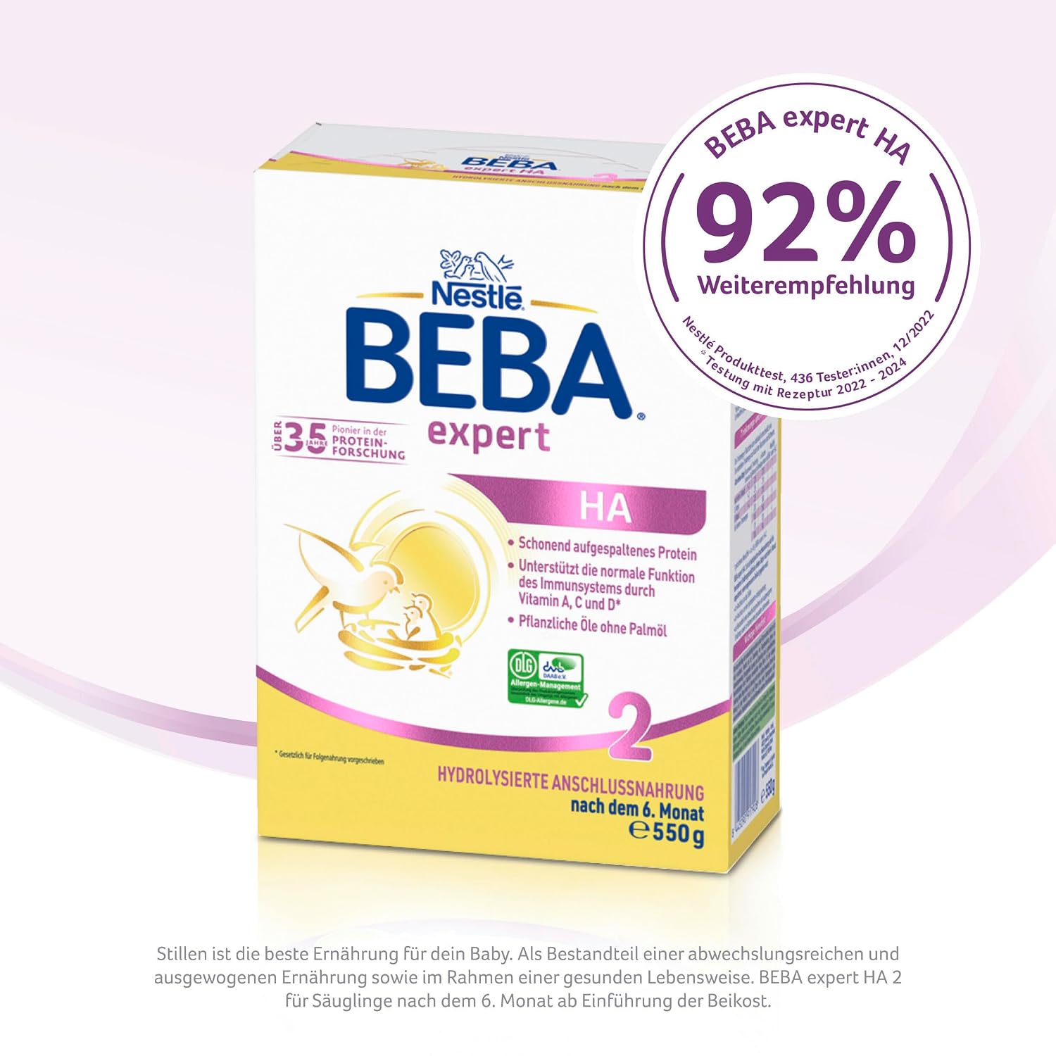 Thumbnail 5 de BEBA expert HA 2 Folgemilch nach dem 6. Monat – hydrolysiertes Protein, laktosehaltig, palmölfrei